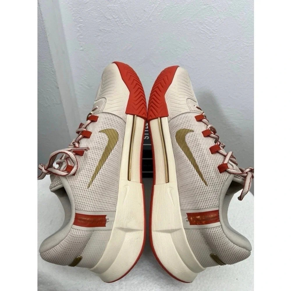Nike GP Challenge 1 PRM Women's Tennis Shoes Sz 12 Sail Red Gold‎ FQ3164-103